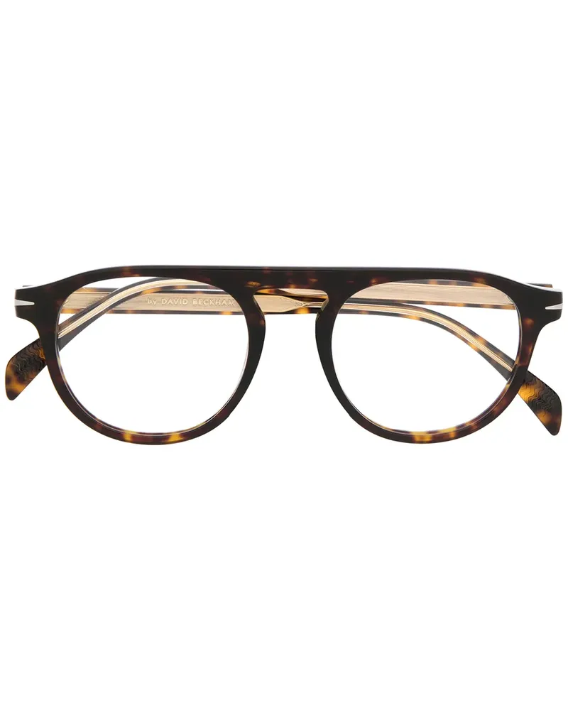 EYEWEAR by DAVID BECKHAM Brille mit rundem Gestell - Braun Braun