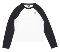 Klassisches Langarmshirt - Weiß