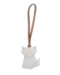 Stella McCartney Origami Cat Schlüsselanhänger Grau