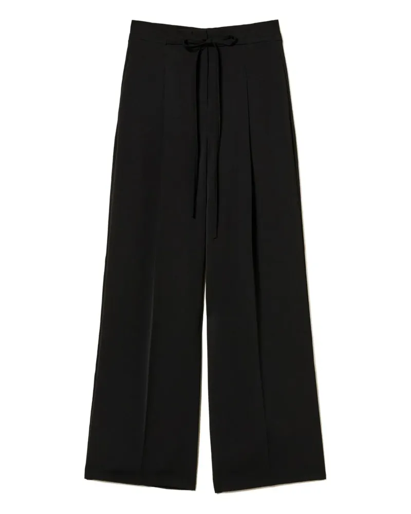 Twin-Set Plissierte Palazzohose - Schwarz Schwarz