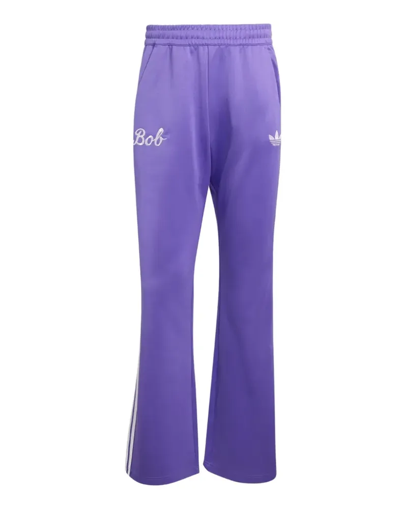 adidas x Bob Marley side-stripes flared trousers - Violett Violett
