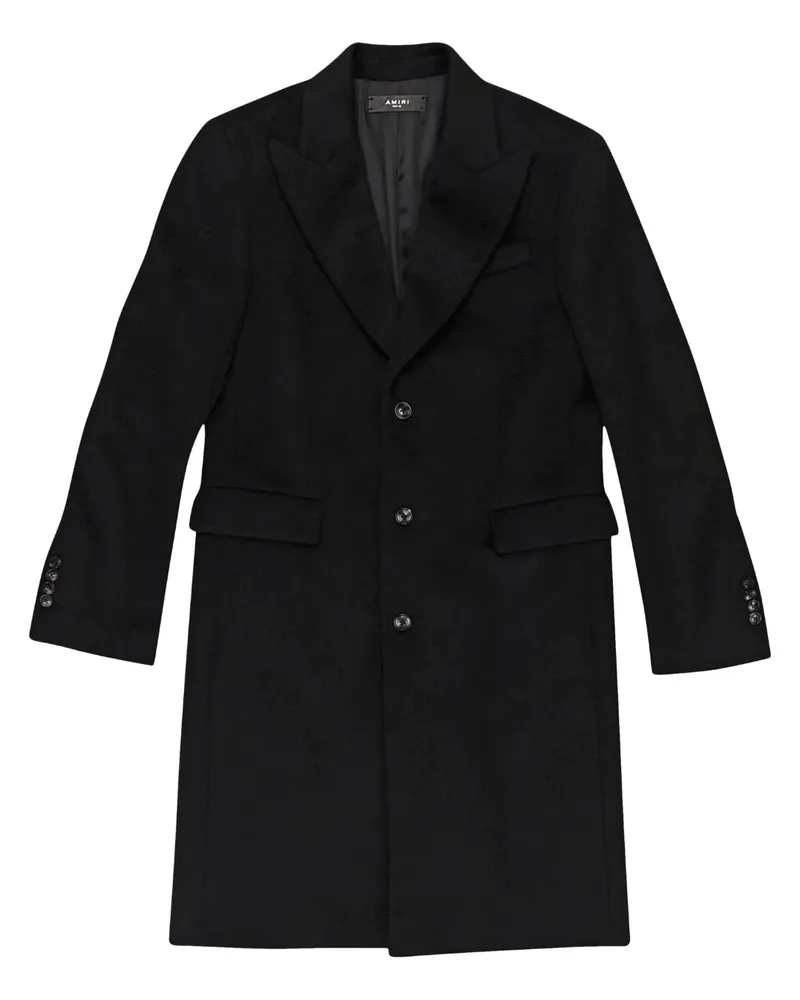 Amiri Einreihiger Mantel aus Kaschmir - Schwarz Schwarz
