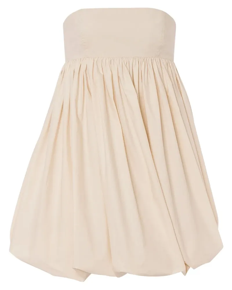 Alberta Ferretti Minikleid mit Ballonsaum - Nude Nude