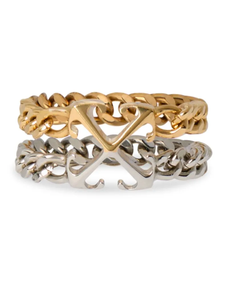 OFF-WHITE Arrow Chain Ring - Silber Silber