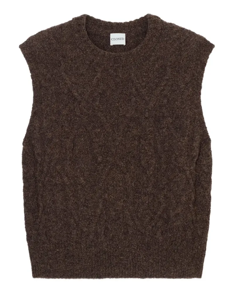 Closed Trägershirt mit rundem Ausschnitt - Braun Braun