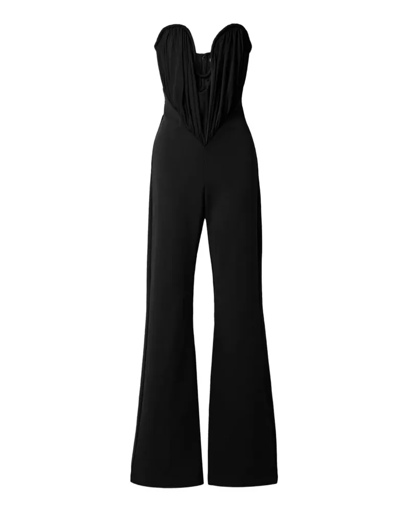 ET OCHS The Gabriel strapless gathered jumpsuit - Schwarz Schwarz