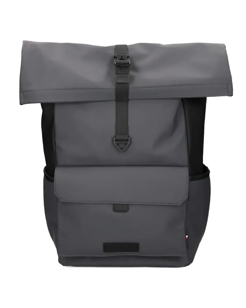 Tommy Hilfiger TH Seasonal Rucksack mit Rollverschluss - Grau Grau