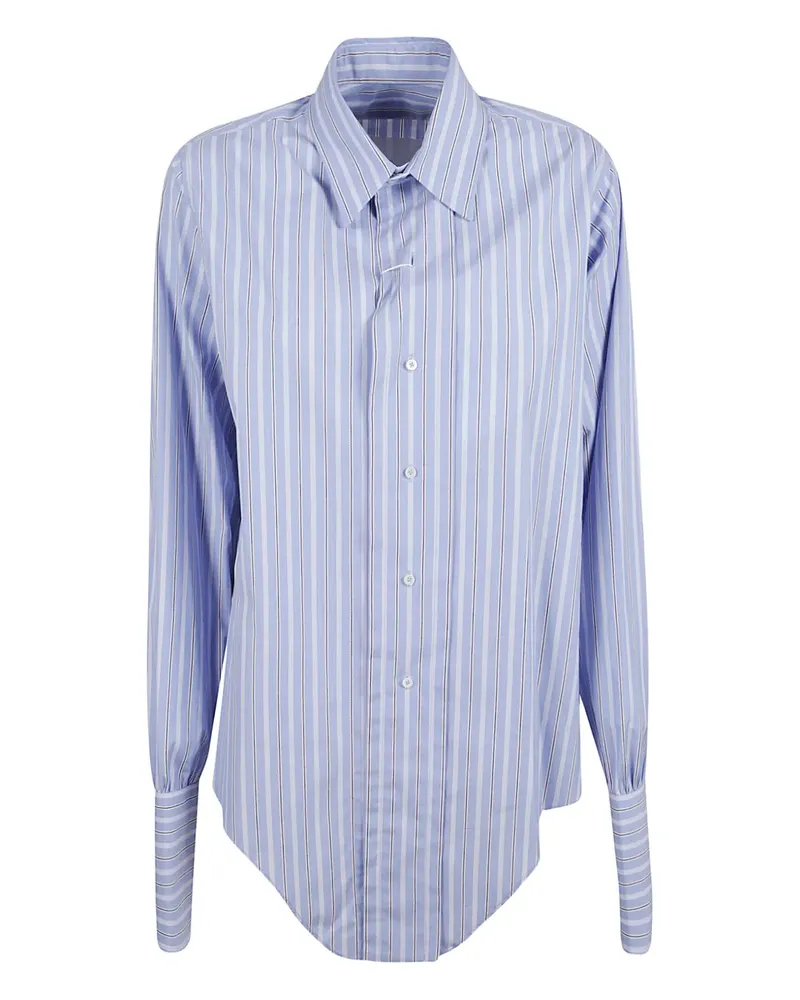 Maison Margiela striped button-down shirt - Blau Blau