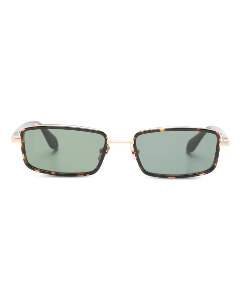 GIGI STUDIOS Mariel rectangle sunglasses - Braun Braun