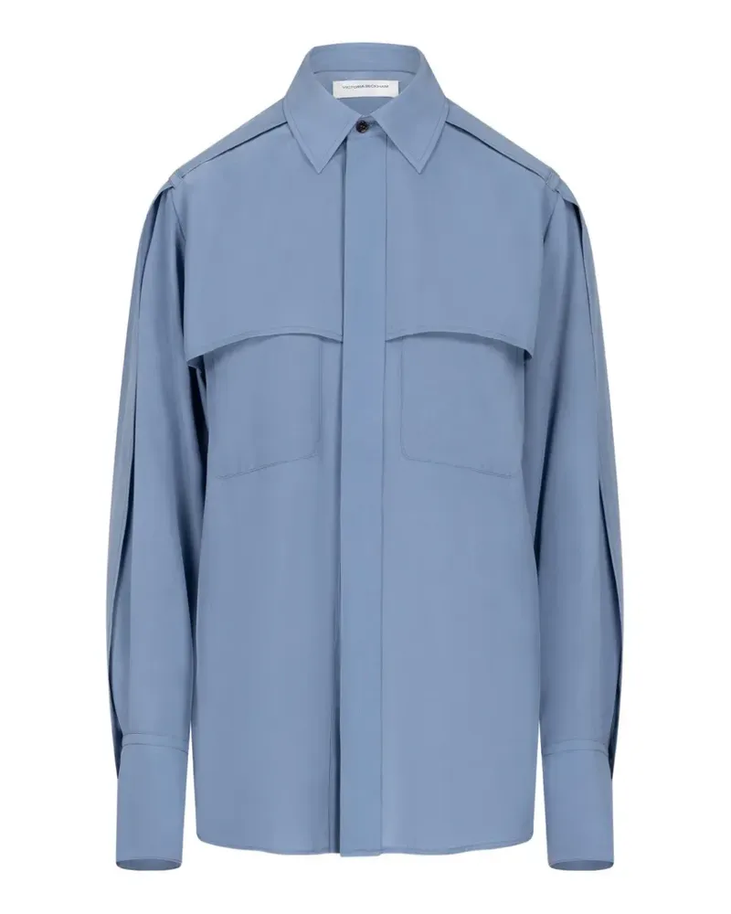 Victoria Beckham Hemd im Utility-Look - Blau Blau