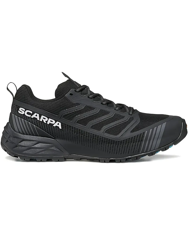 Scarpa Gerippte Sneakers mit Schnürung - Schwarz Schwarz