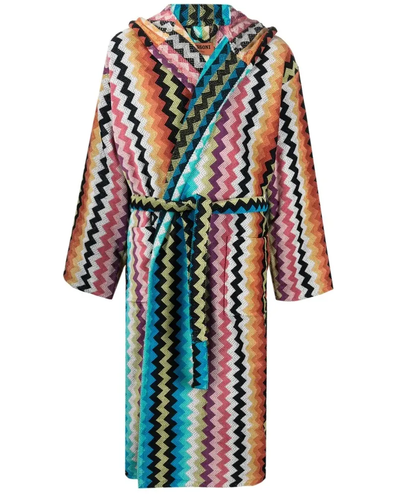 Missoni Home Bademantel mit Zickzackmuster - Blau Blau