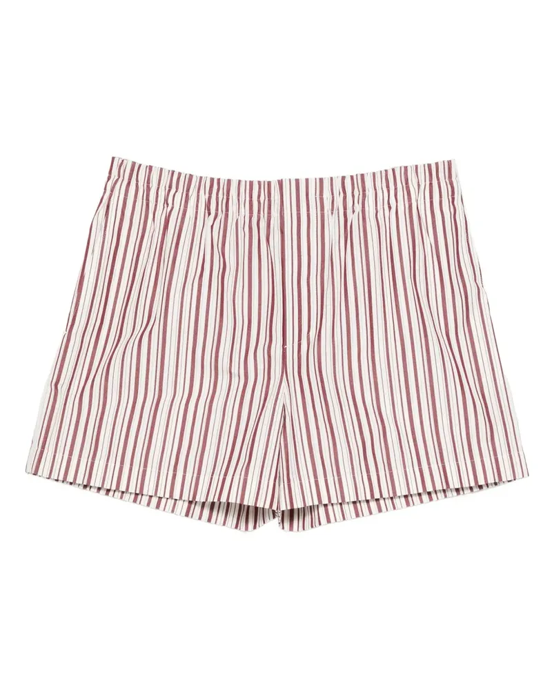 Gucci Gestreifte Shorts - Weiß Weiß