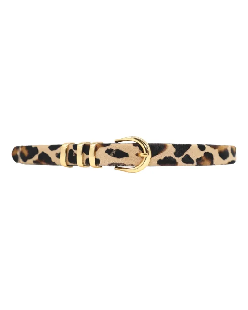 B-Low the Belt KAD calf-hair buckle-detail belt - Nude Nude