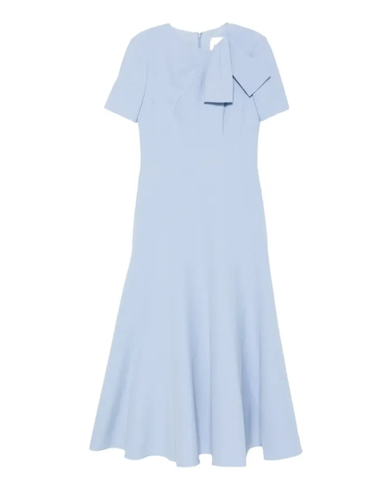 Roland Mouret bow-detail A-line midi dress - Blau Blau