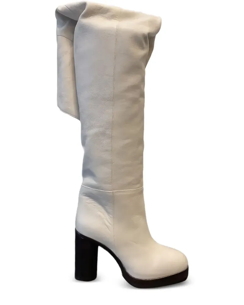 Isabel Marant Lurna Stiefel mit lockerem Schnitt 85mm - Weiß Weiß