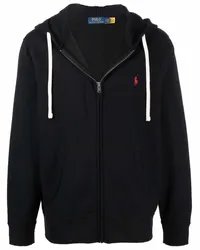 Ralph Lauren Hoodie mit Logo-Stickerei Schwarz