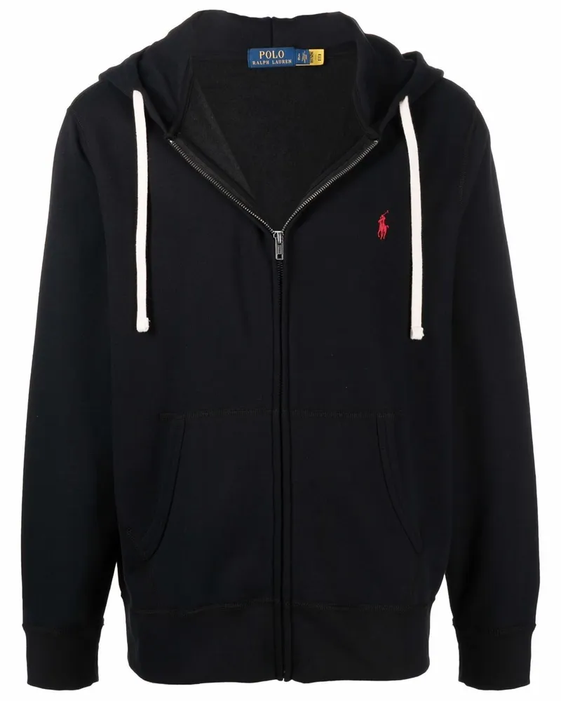 Ralph Lauren Hoodie mit Logo-Stickerei - Schwarz Schwarz