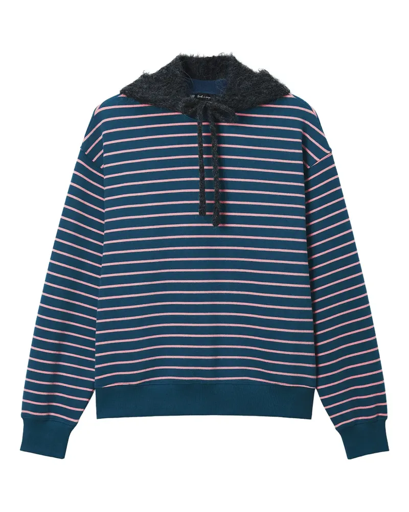 Tout a Coup Gestreiftes Sweatshirt - Blau Blau