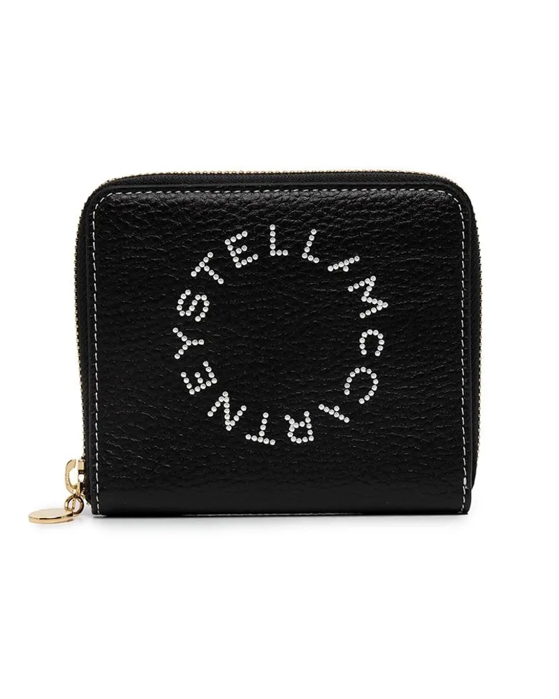 Stella McCartney Portemonnaie mit Logo-Print - Schwarz Schwarz