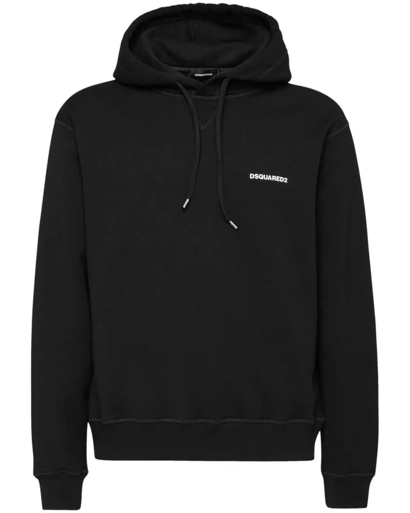 Dsquared2 Hoodie mit Logo-Print Schwarz