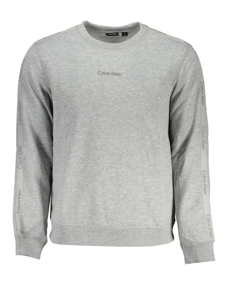 Calvin Klein logo-embroidered sweatshirt - Grau Grau