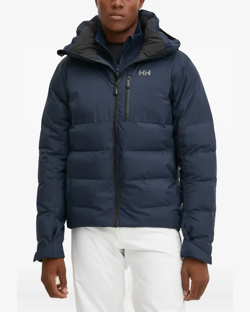 Helly Hansen Kvitfjell Race Skijacke mit Kapuze und Logo-Print - Blau Blau