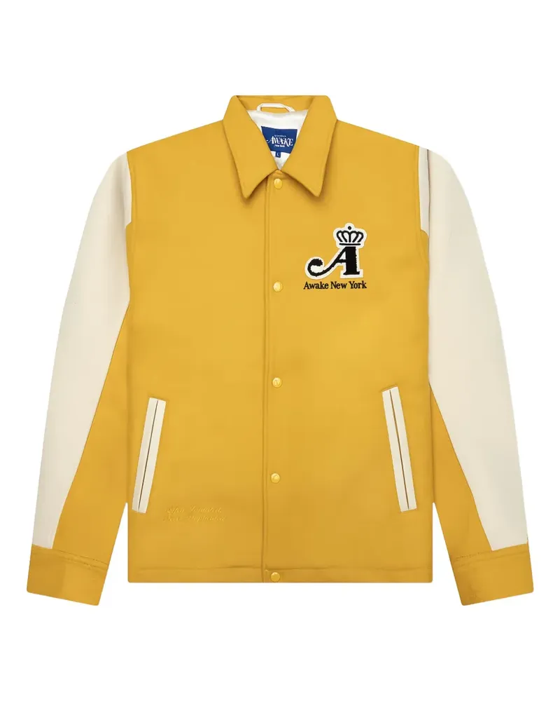 AWAKE NY Crown Collegejacke - Gelb Gelb