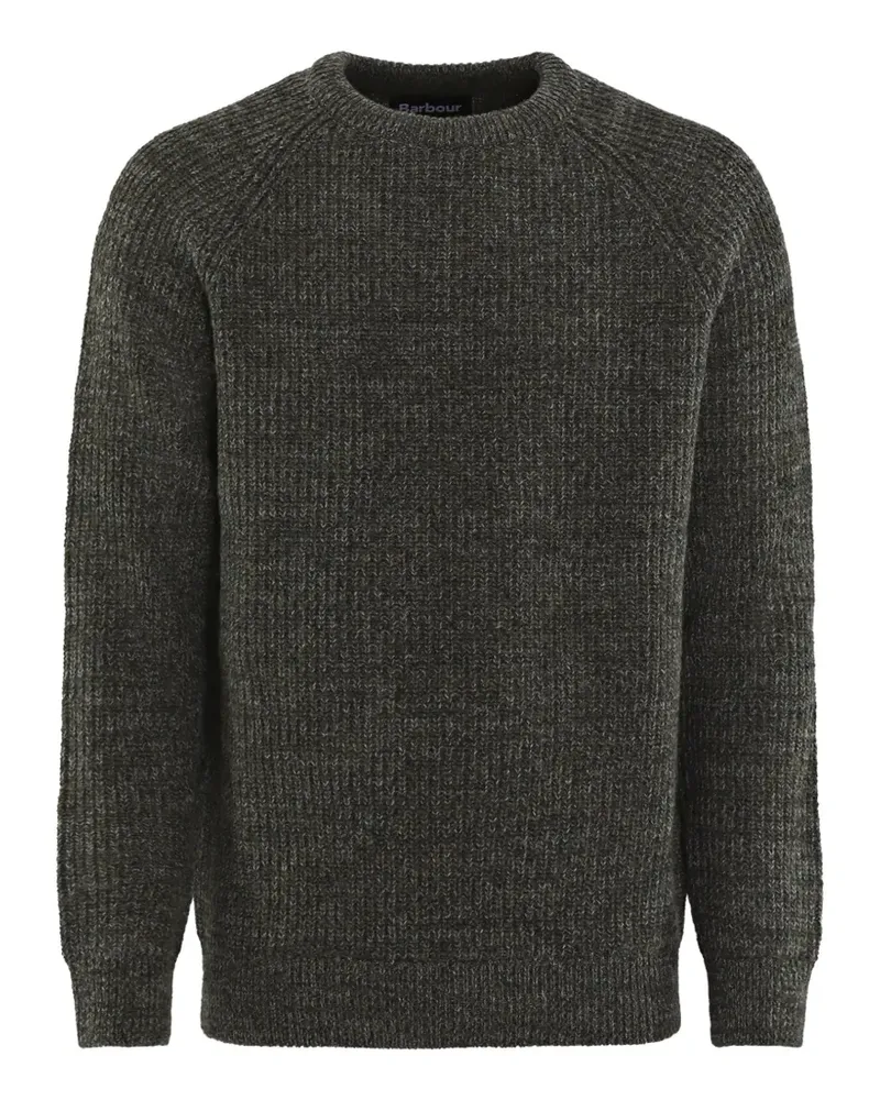 Barbour Essential Patch Pullover mit Raglanärmeln - Grün Grün