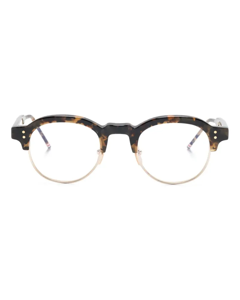 Thom Browne Brille mit rundem Gestell - Braun Braun