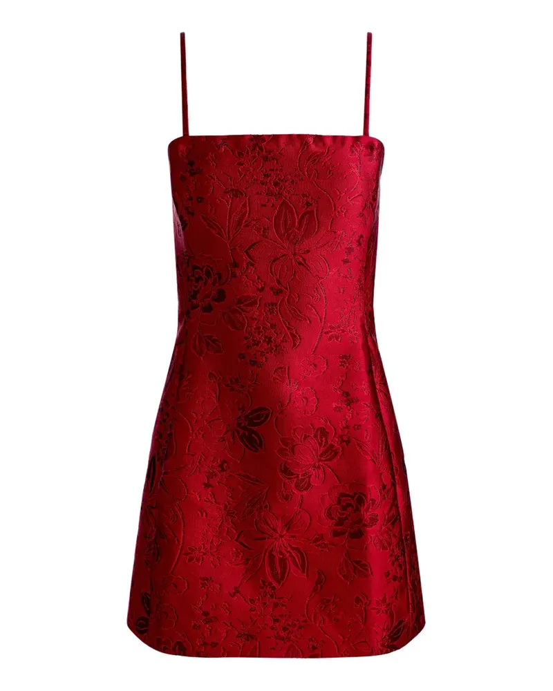 Alice + Olivia Veila Minikleid mit Blumenmuster - Rot Rot