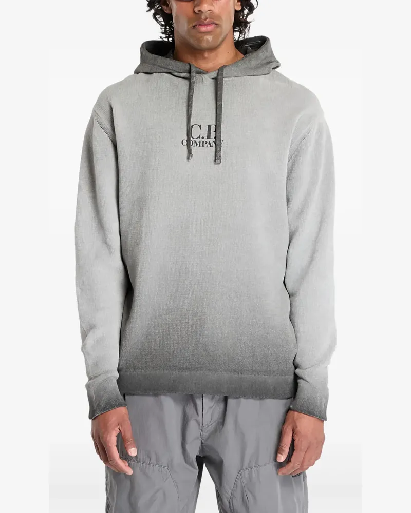C.P. Company Gestrickter Hoodie - Grau Grau