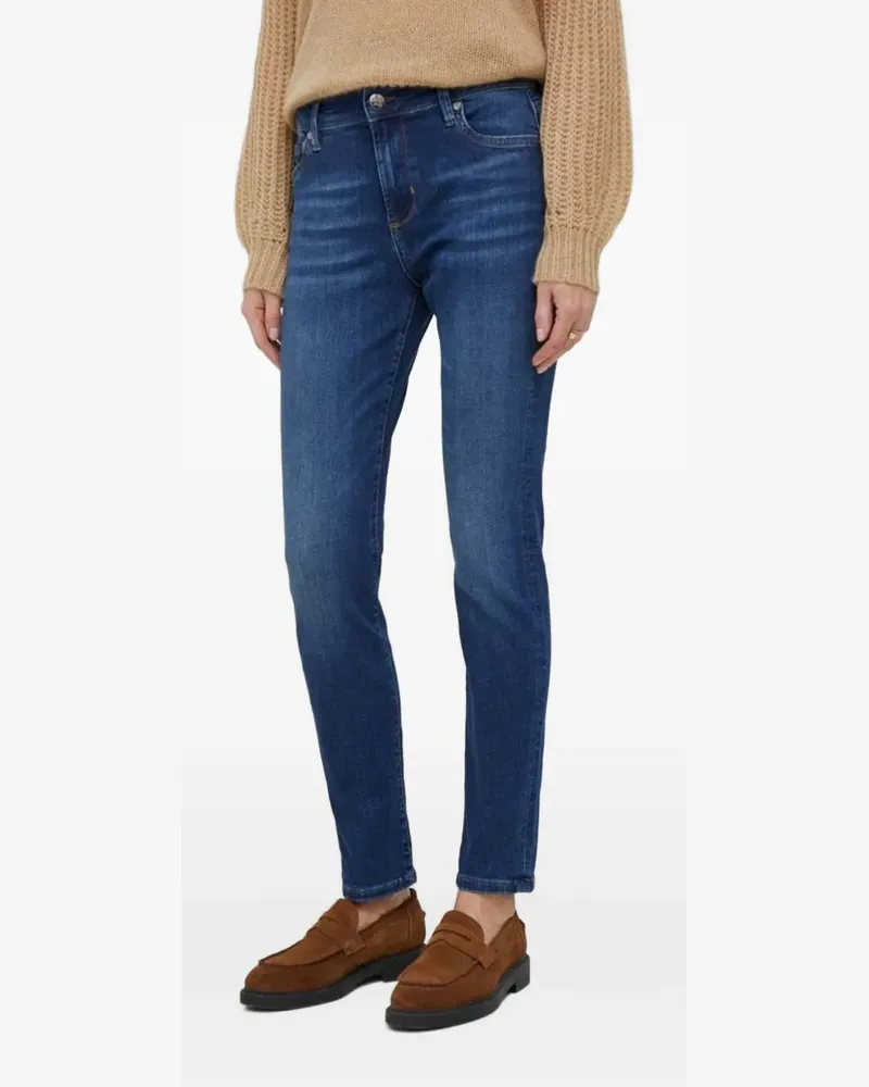 JOOP! Five-Pocket-Jeans mit Logo-Stickerei - Blau Blau