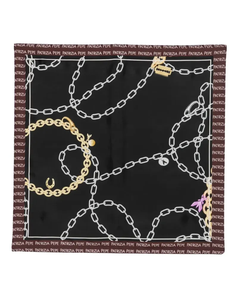Patrizia Pepe Pepe Schal mit Kette - Schwarz Schwarz