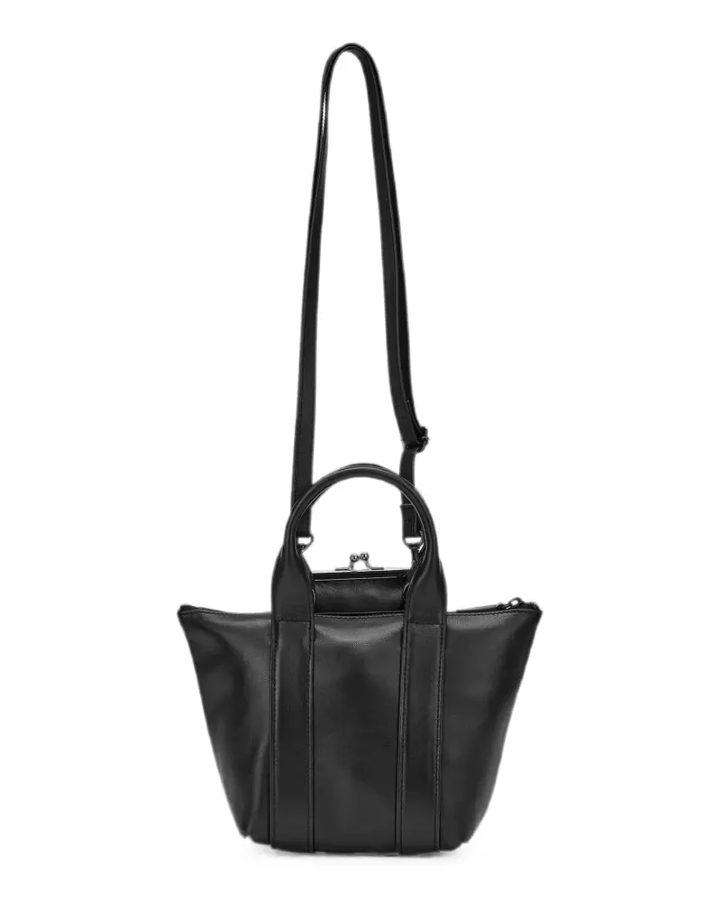 Yohji Yamamoto Tote Bag mit Kugelverschluss - Schwarz Schwarz
