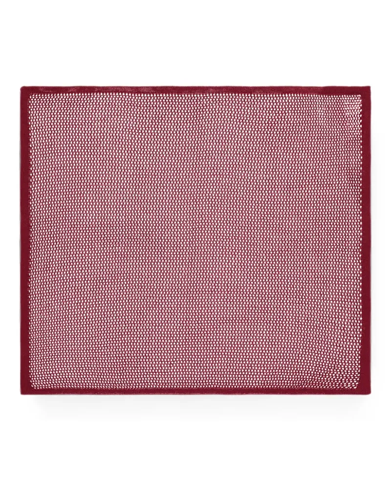 Ermenegildo Zegna open-knit pocket square - Rot Rot