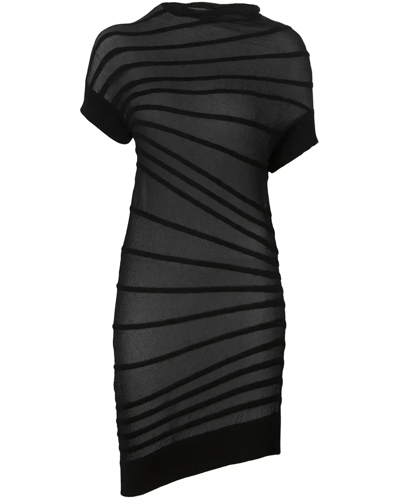 Junya Watanabe Semi-transparentes Kleid - Schwarz Schwarz