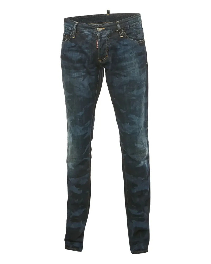 Dsquared2 Jeans mit Camouflage-Print - Blau Blau