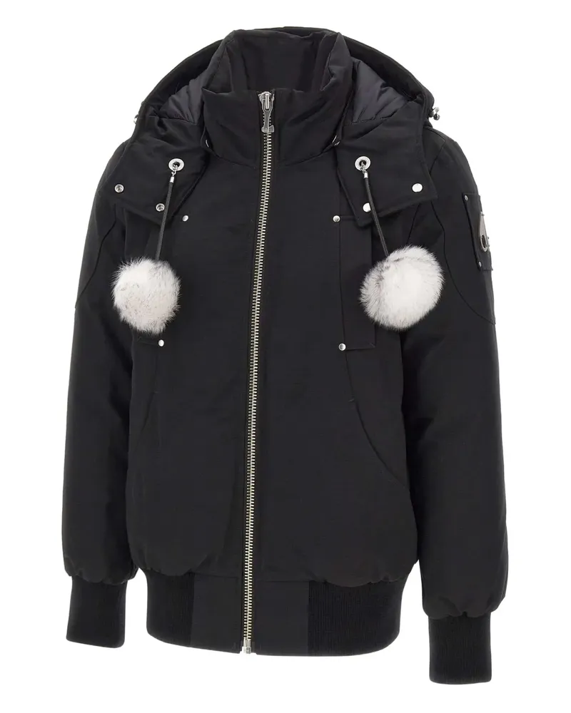 Moose Knuckles Debbie detachable-hood bomber jacket - Schwarz Schwarz