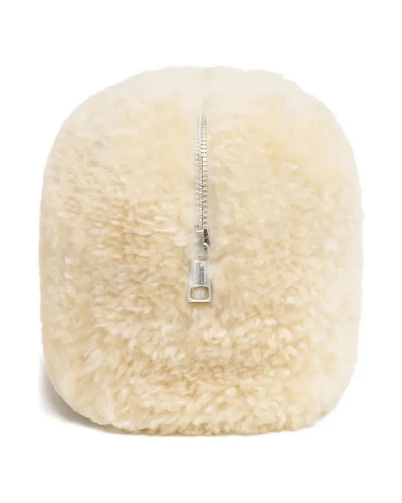 APPARIS Jumbo Noor bouclette clutch bag - Nude Nude