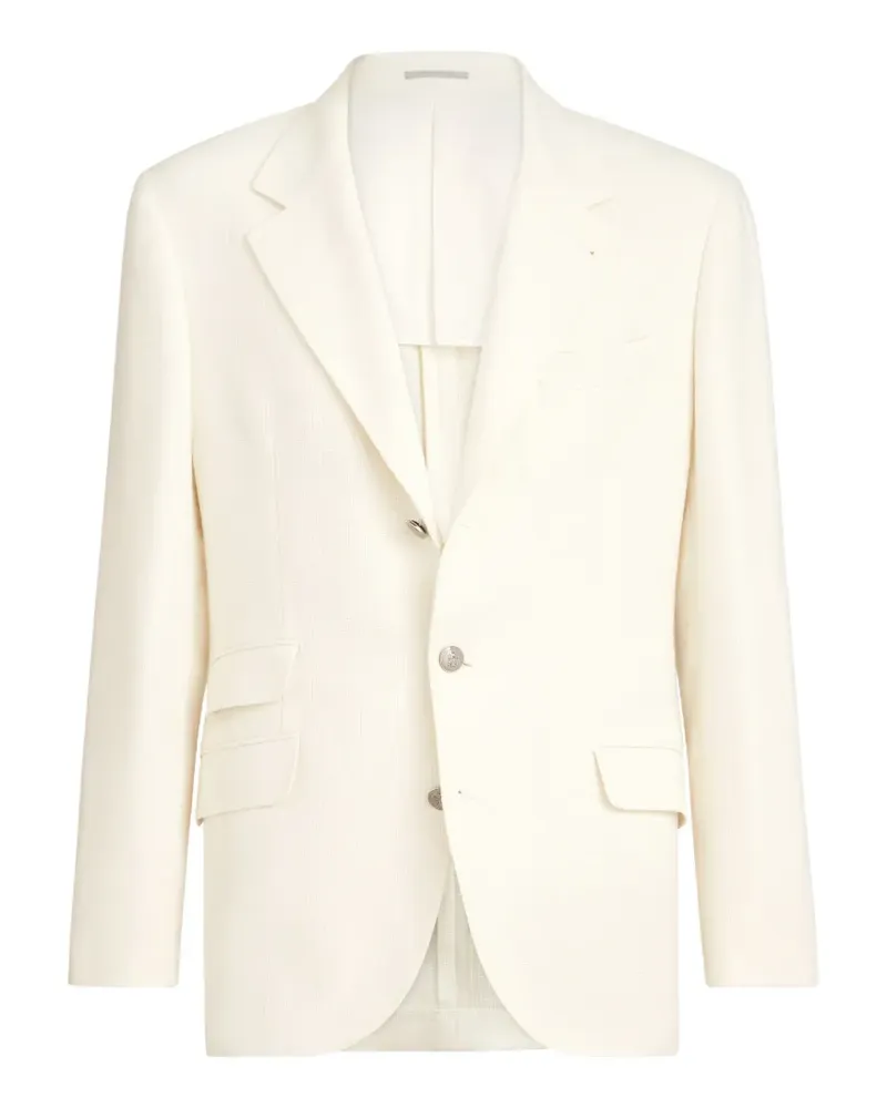 Brunello Cucinelli single-breasted blazer - Nude Nude
