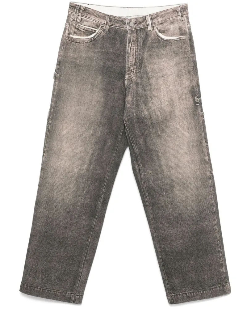 Emporio Armani Jeans mit lockerem Schnitt Braun