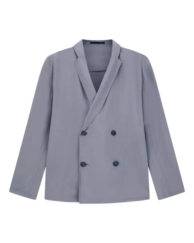 Giorgio Armani double-breasted notched-lapel blazer - Blau Blau