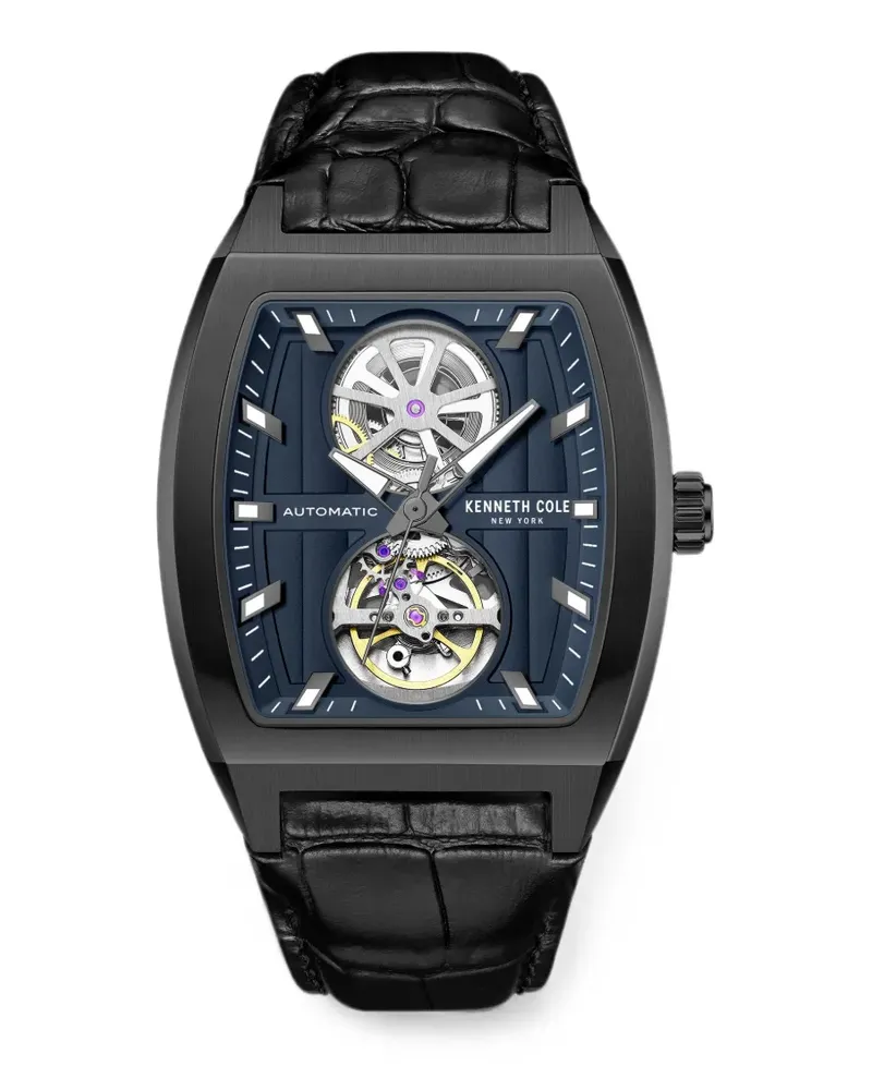 Kenneth Cole Armbanduhr mit Skelett-Zifferblatt 53mm - Blau Blau