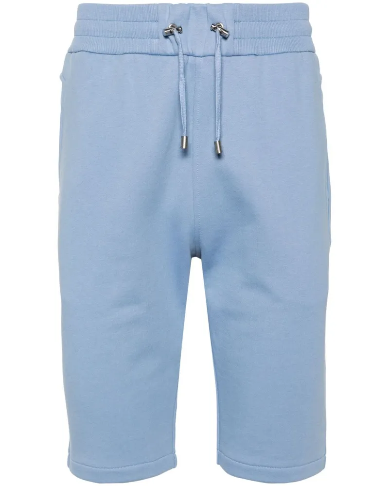 Balmain Shorts mit beflocktem Logo - Blau Blau