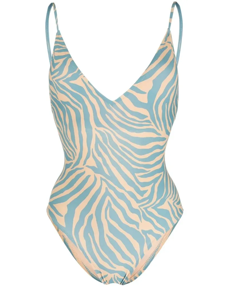Anjuna Badeanzug mit Print - Blau Blau