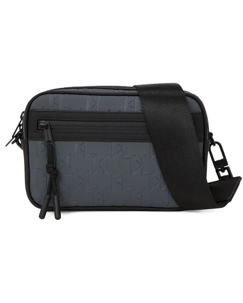 Karl Lagerfeld Kuriertasche mit Monogramm - Grau Grau