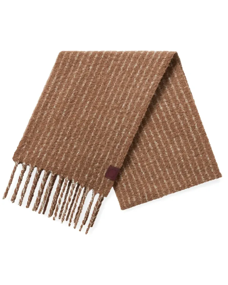 Stella McCartney Gestreifter Schal - Braun Braun