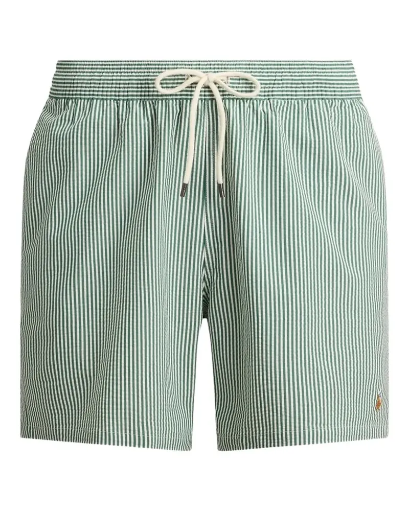 Ralph Lauren Traveler Seersucker-Badeshorts - Grün Grün