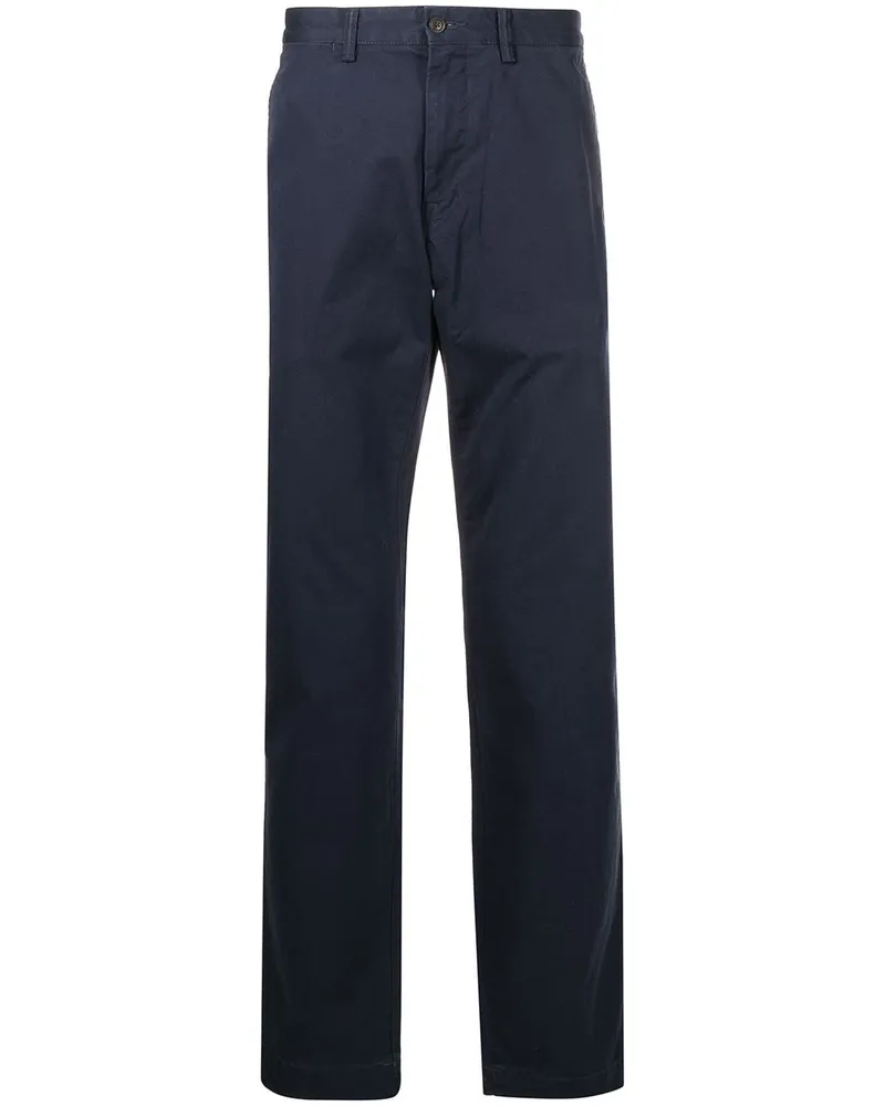 Ralph Lauren Gerade Hose mit Logo-Patch - Blau Blau